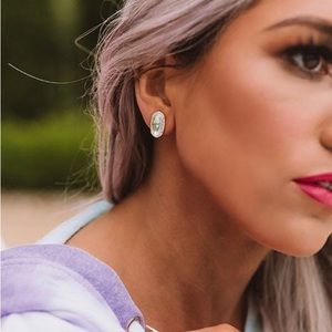 Authentic Kendra Scott Dichroic Glass Earrings